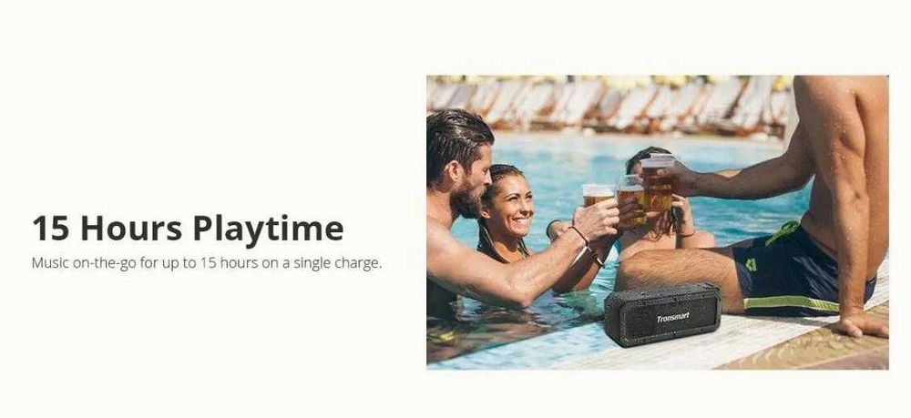 ТуризъмКъмпинг Kолона Tronsmart Force+ 40W 3D BASS ГласКонтрол TWS NFC