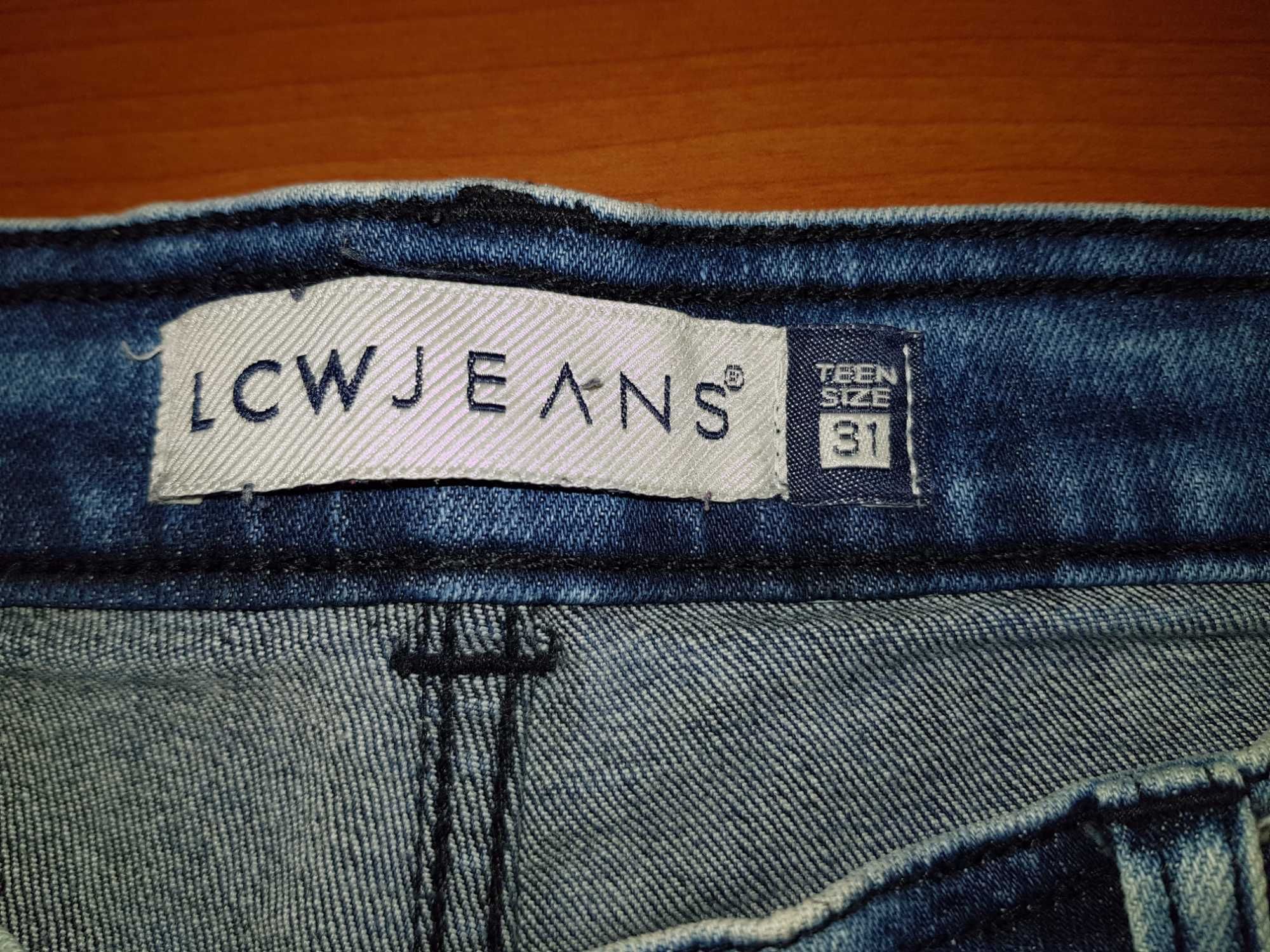 jeans bărbătești 3/4 (bermude), mărimea 40