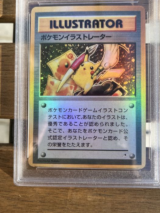 3 Pokemon Cards - Illustrator,Mewtwo & Dark Gengar