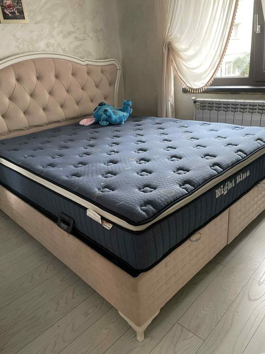Pat cu saltea visco lux 160/200 cm