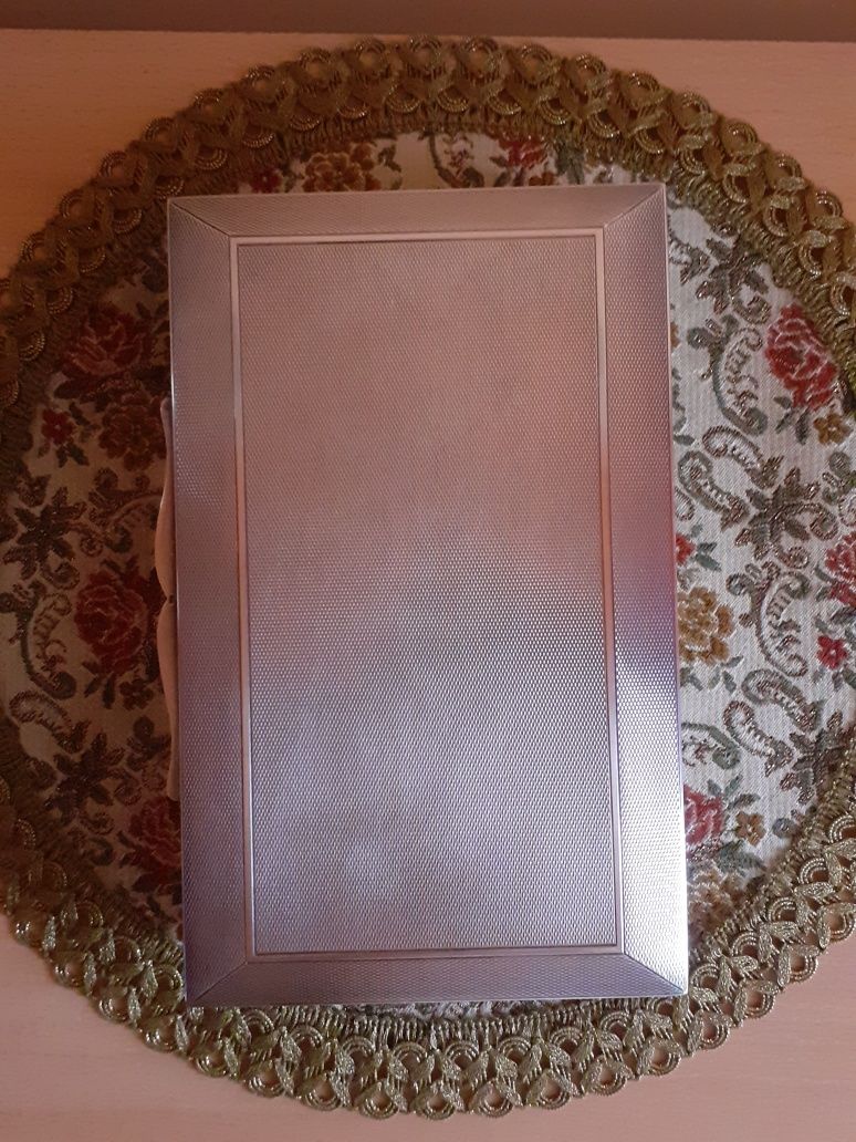 Caseta de bijuterii veche  din argint  835
