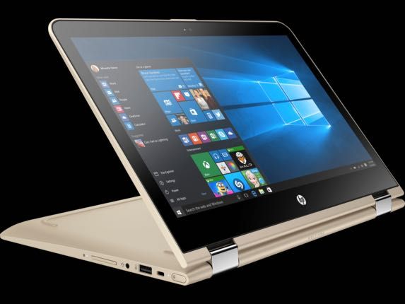 HP Pavilion x360 Convertible Laptop-13t touch, цвет золотой, сенсорный