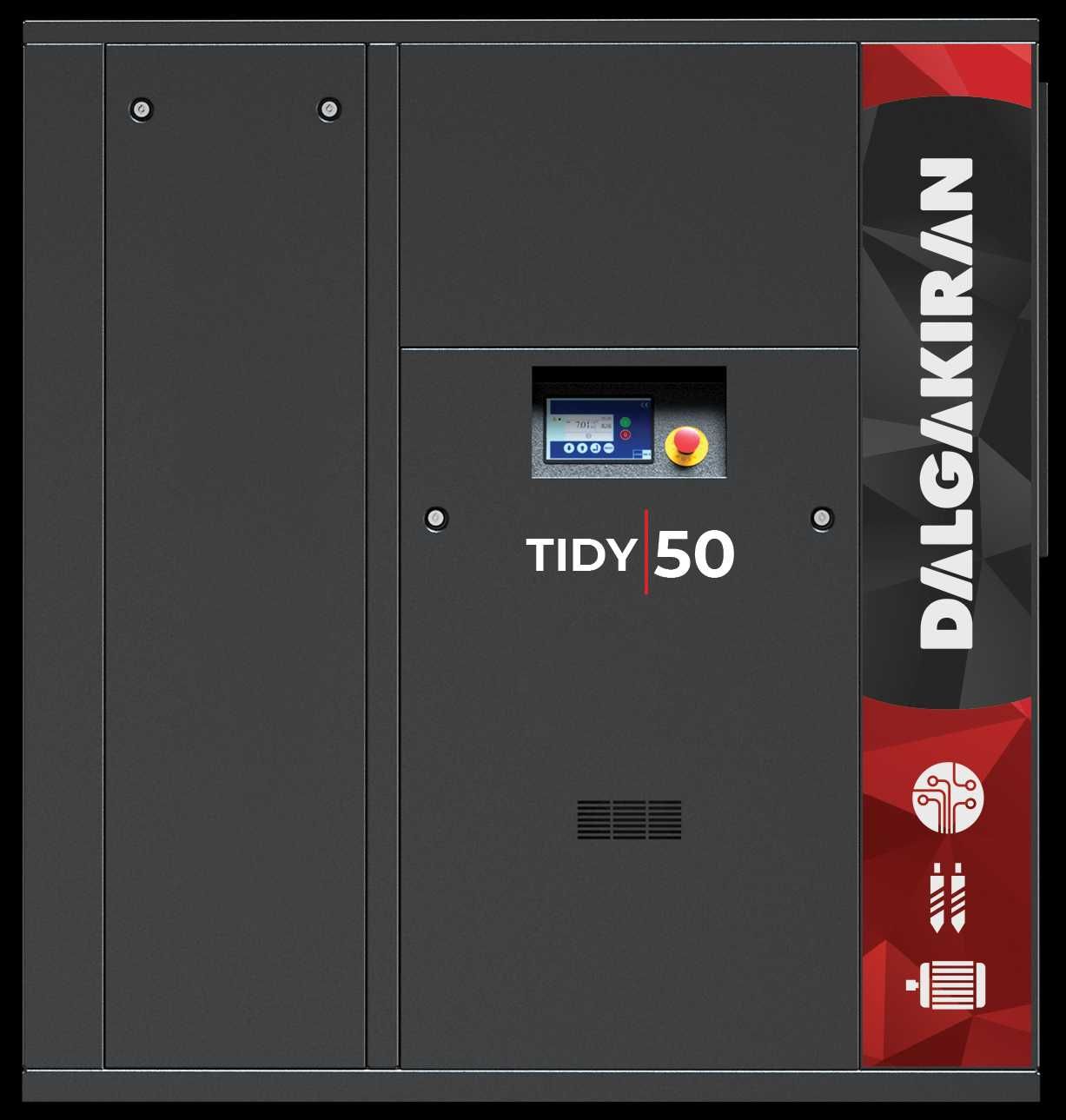 Турецкий винтовой компрессор TIDY 50 с рабочим давлением в 7,5 бар