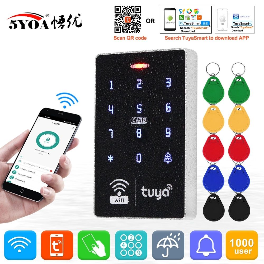 Кодовая панель контроллер C6 Tuya Smart, Accsess control, kodoviy pone