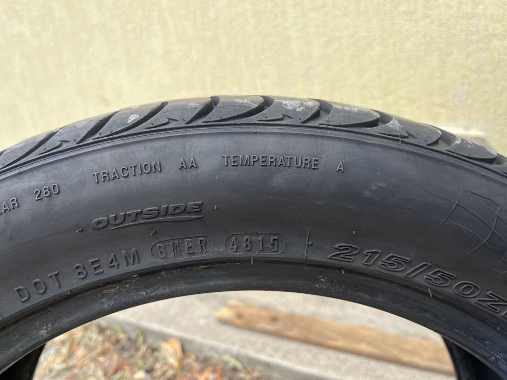 2 бр. летни гуми 215/50/17 Nexen 6 mm DOT 4815