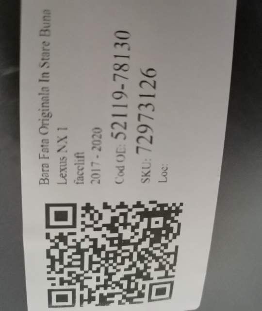 Предна броня Оригинална В добро състояние Лексус / Lexus NX 1 [фейслиф