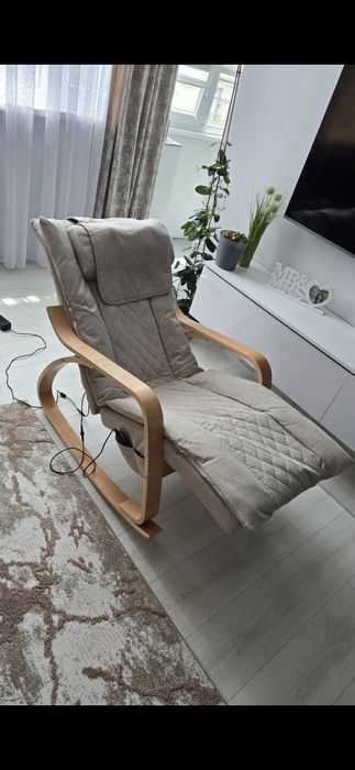 Модерен люлеещ се стол с отопление и масаж