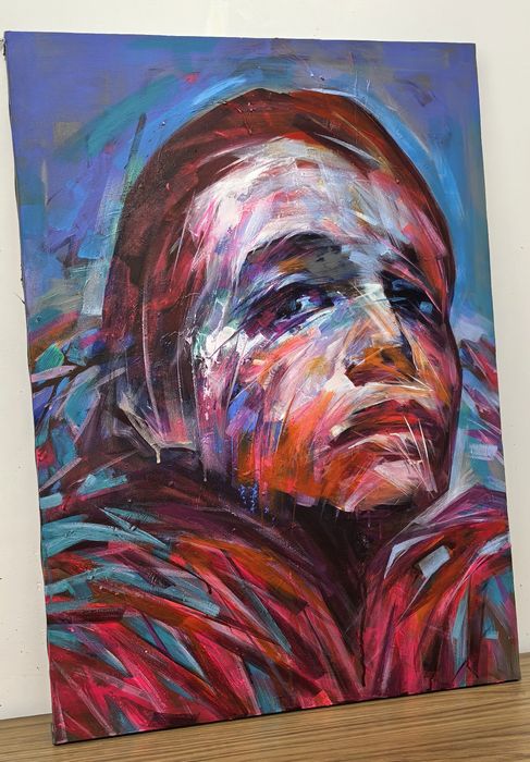 Портрет девушки. 60-40 см. Холст, акрил