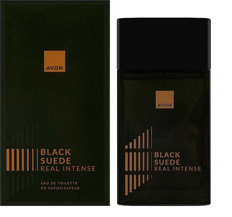 Apa toaleta Black Suede Real Intense 100 ml pentru El -Avon