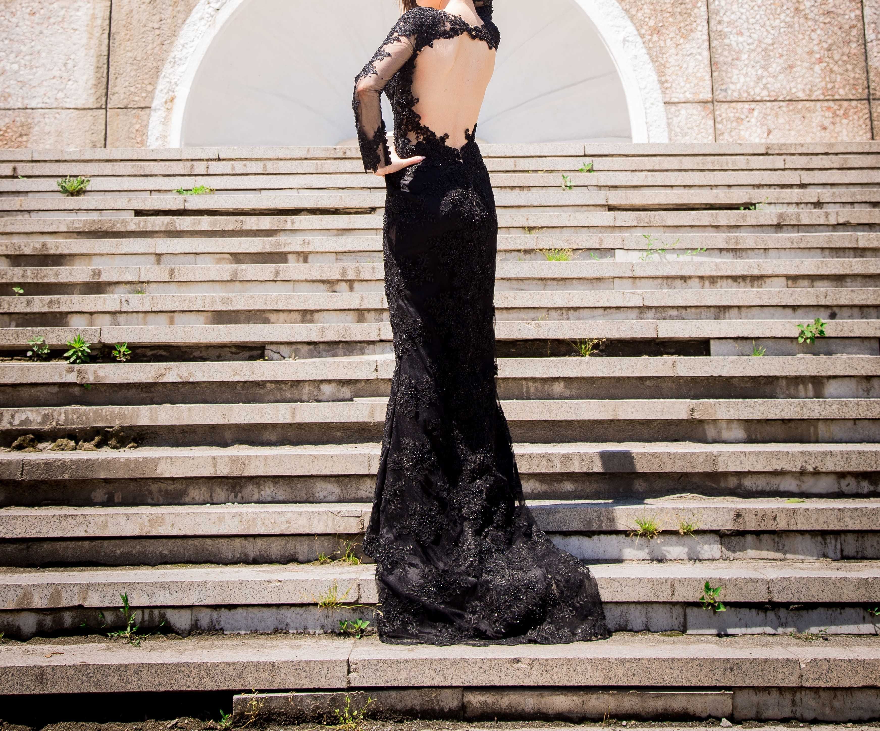 Бална/официална  черна рокля Julia Kontogruni