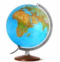 LAMPA DECORATIVA Glob Pământesc cu diametrul 25 cm - NOU ( ITALIA )