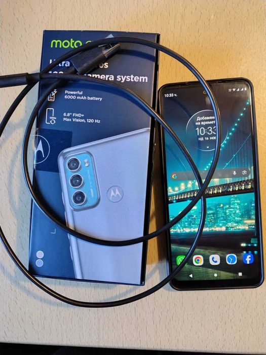 Телефон Motorola g60 кутия зарядно