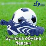 Керамична бутилка обувка Левски