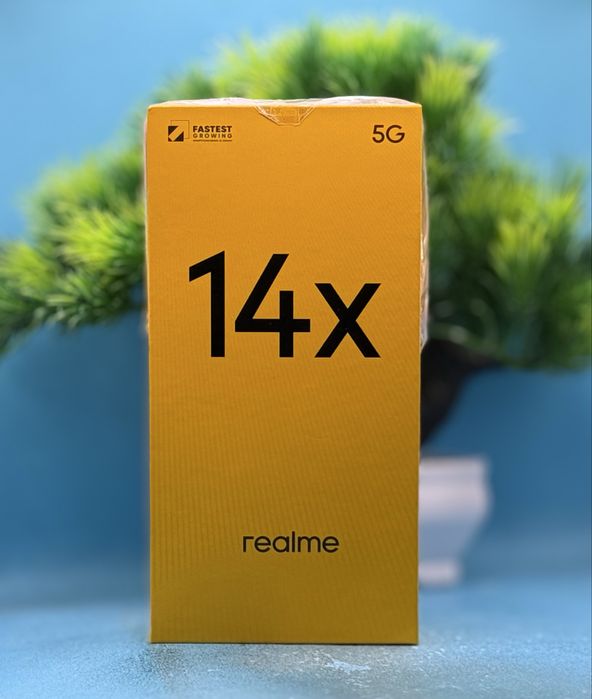 НОВ!!! Realme 14x, 6 GB RAM, 128 GB, 5G, Carbon Black