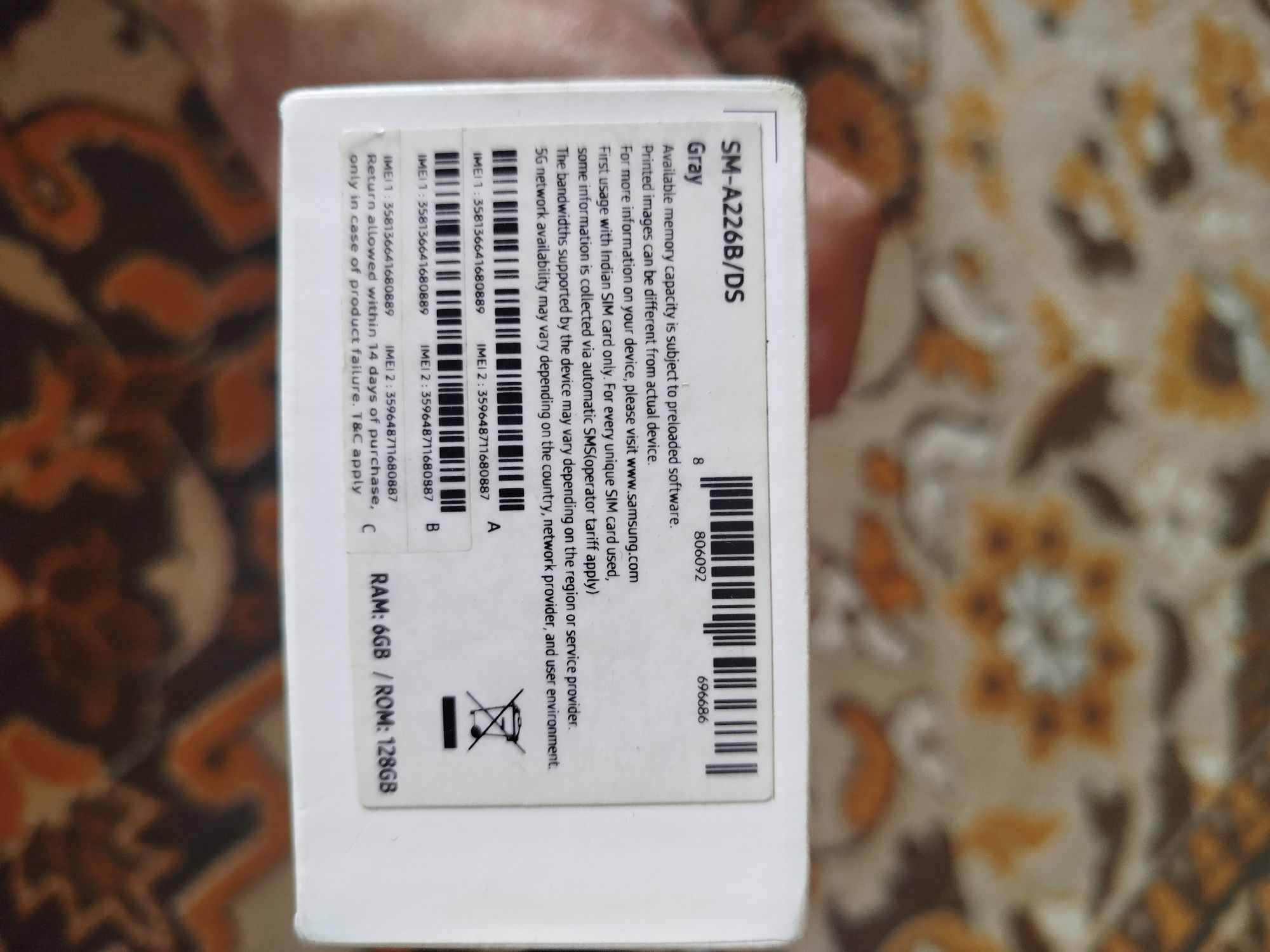 Honor x7c va Samsung A22 5 g.