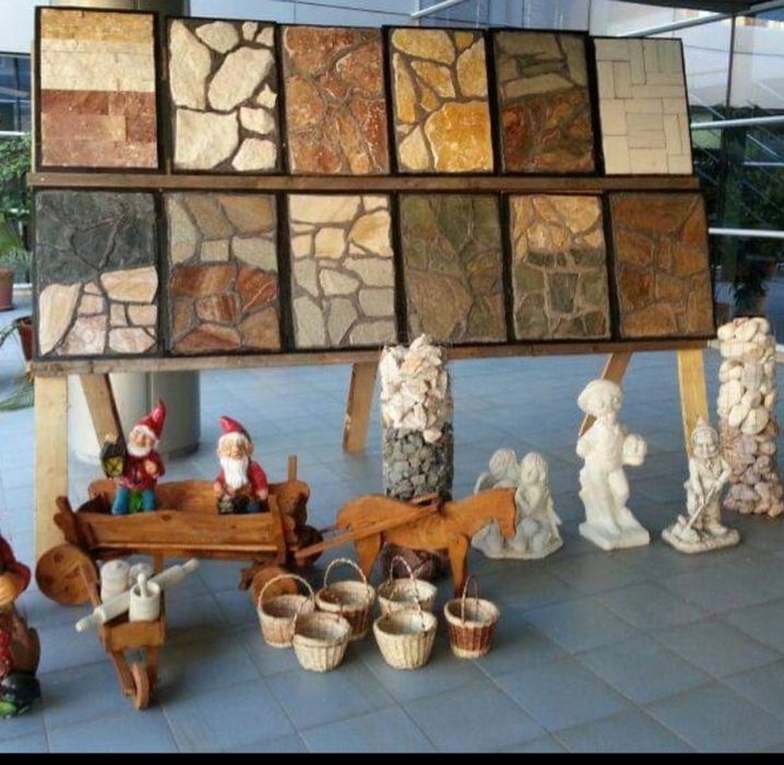 Piatra naturală decorativa Grecia 10 culori placat/pavat  fatada gard