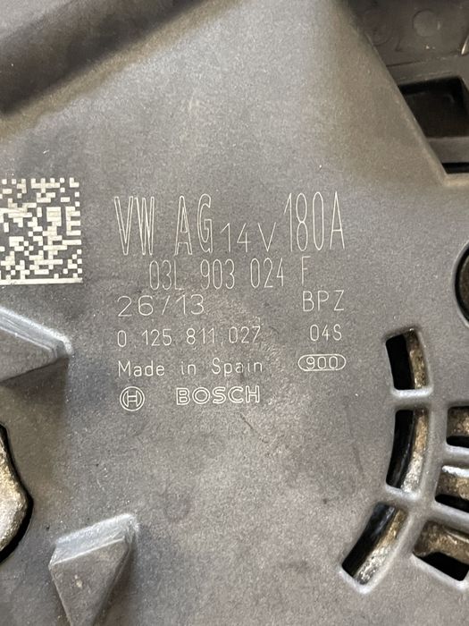 Alternator passat b7, passat cc. 03L 903 024F