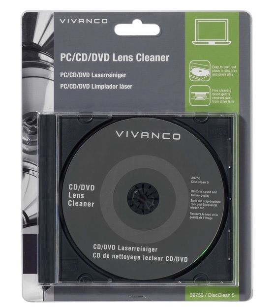 Cd curatare unitate laser , discclean Vivanco PC CD DVD