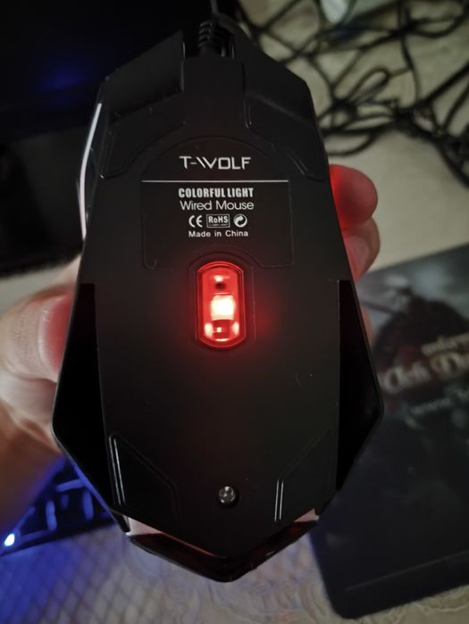 Игровая клавиатура и мышь T-WOLF TF200