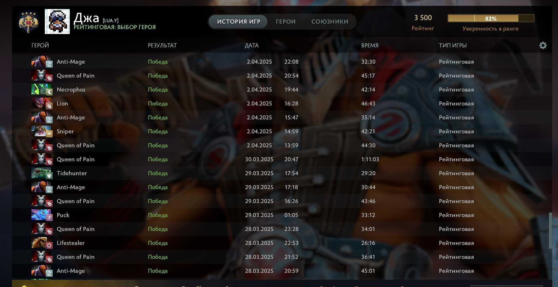 Буст MMR / Boost MMR Аккаунтов DOTA 2 / ДОТА 2