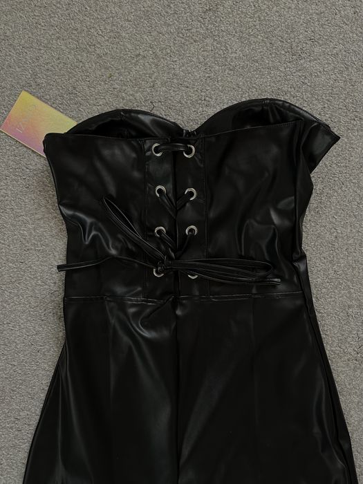 Дълга кожена рокля