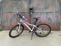 Bicicleta fete Kross 24 alb/roz