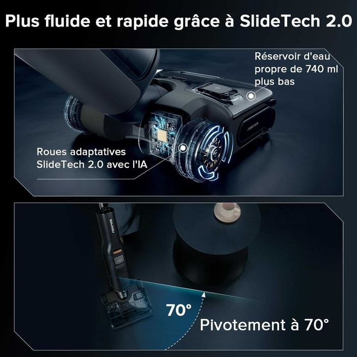 Вертикална прахосмукачка за сухо и мокро Roborock F25 ACE Combo