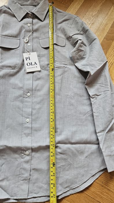 Дамска риза в сиво