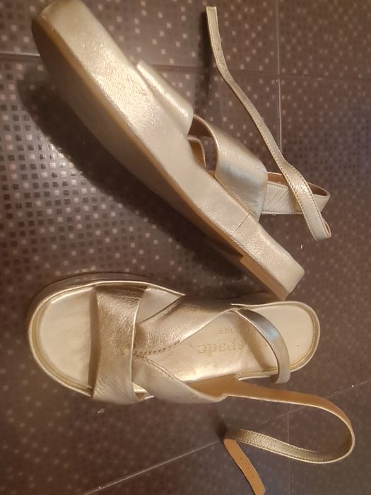 Sandale Kate Spade, aurii