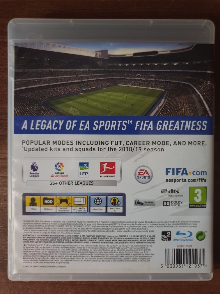 FIFA 18 Legacy Edition PS3/Playstation 3