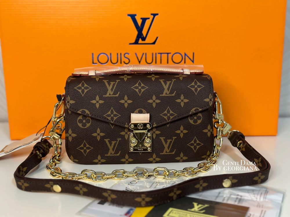 Geanta/Genti Louis Vuitton Pochette Métis East West Piele Naturala