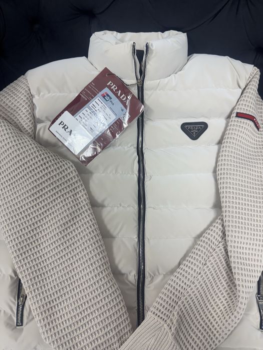 Prada бяла зимно яке