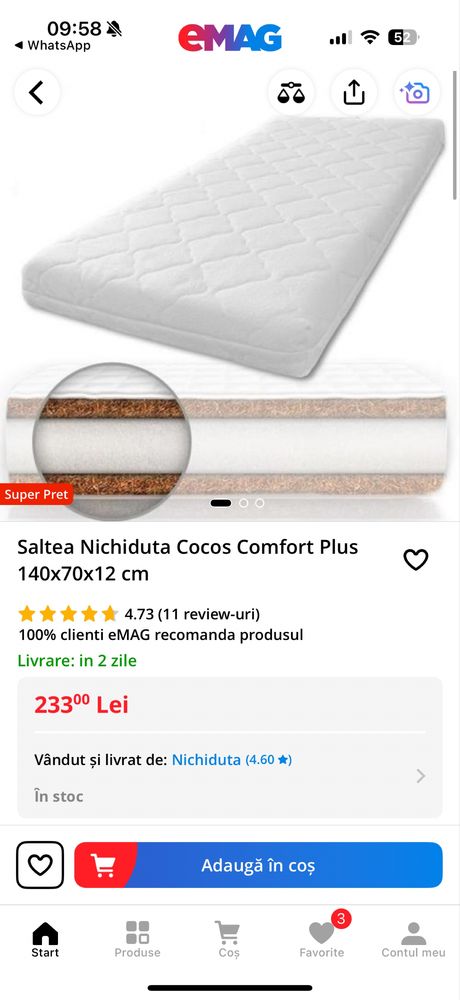 Patut copii aproape nou, + salea + protectie
