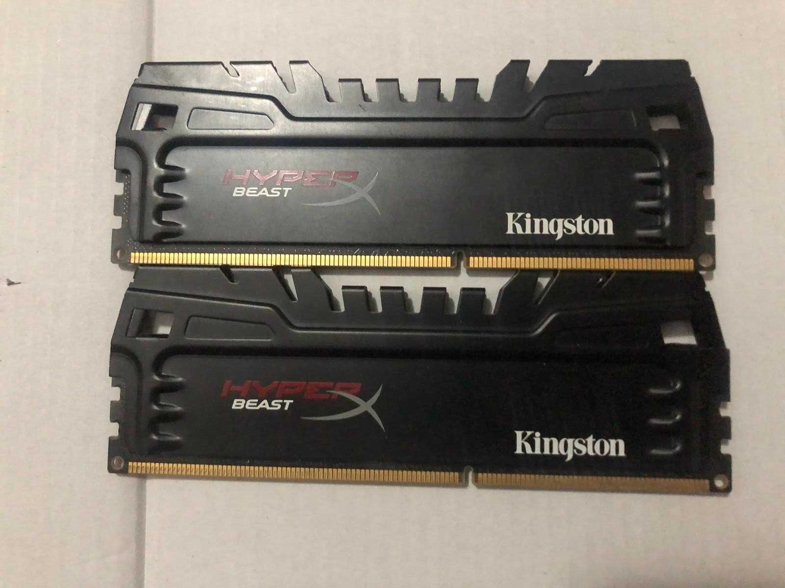 Memorie HyperX Beast 8GB, DDR3, 1600MHz, CL9, 1.5V, kit 2x4GB