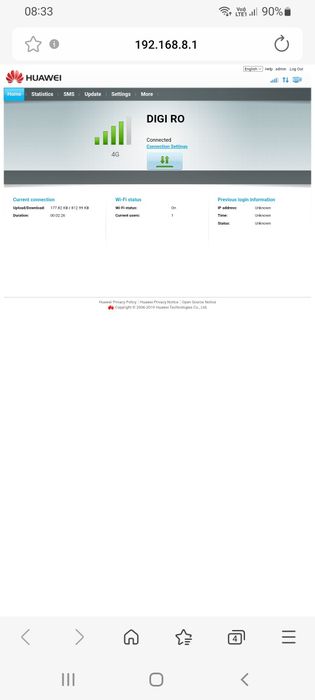 Router 4G+ Huawei B525-23a, Modem cu SIM Hotspot decodat
