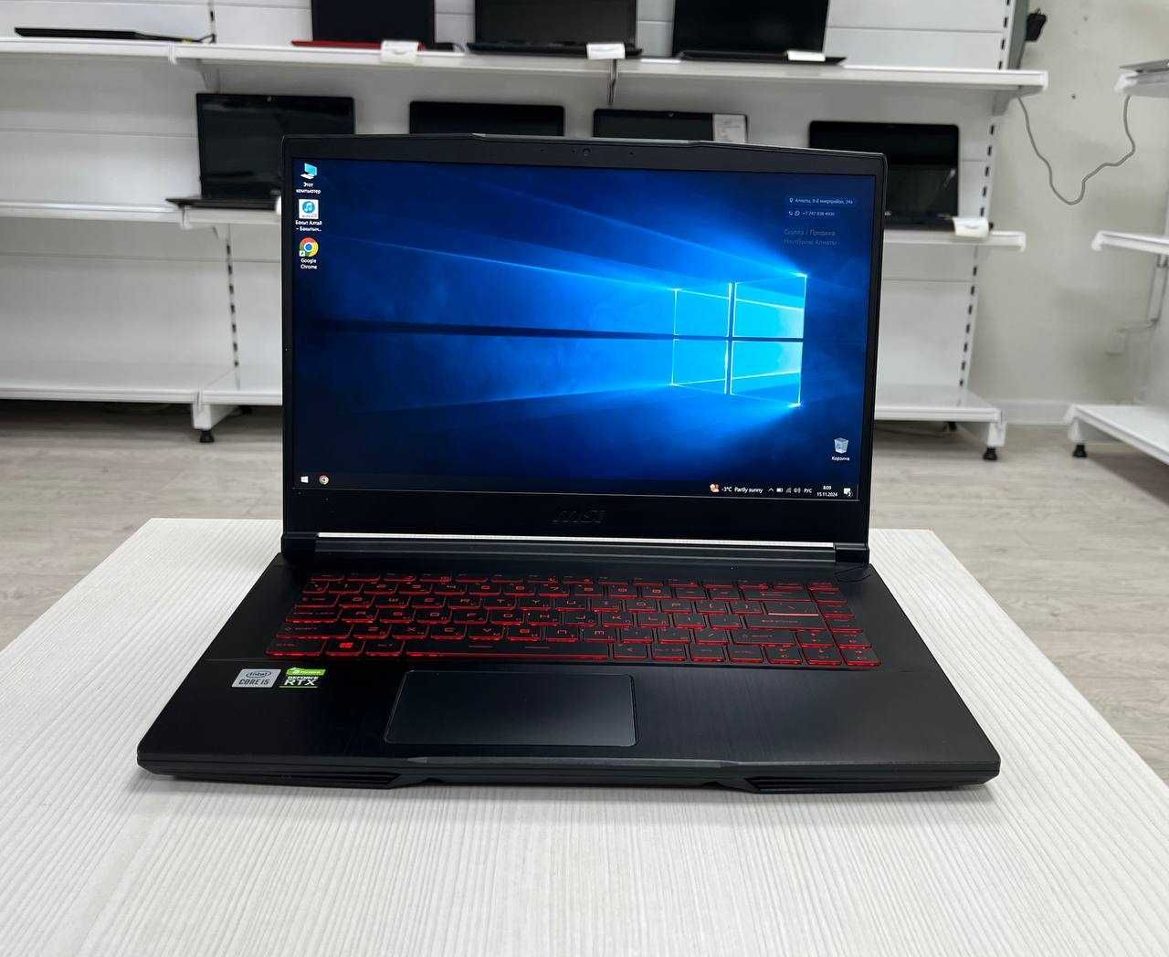 Игровой MSI Core i5/10*ОЗУ16*SSD512*RTX3050-4гб*12ядро*144гц