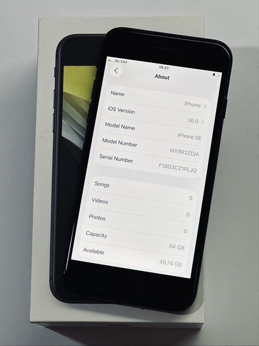 iPhone SE2020 Black 99% battery