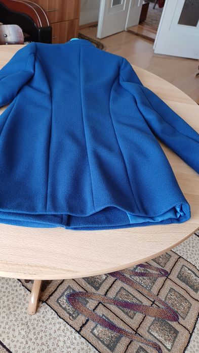 Jacheta din stofa și plic negru din piele