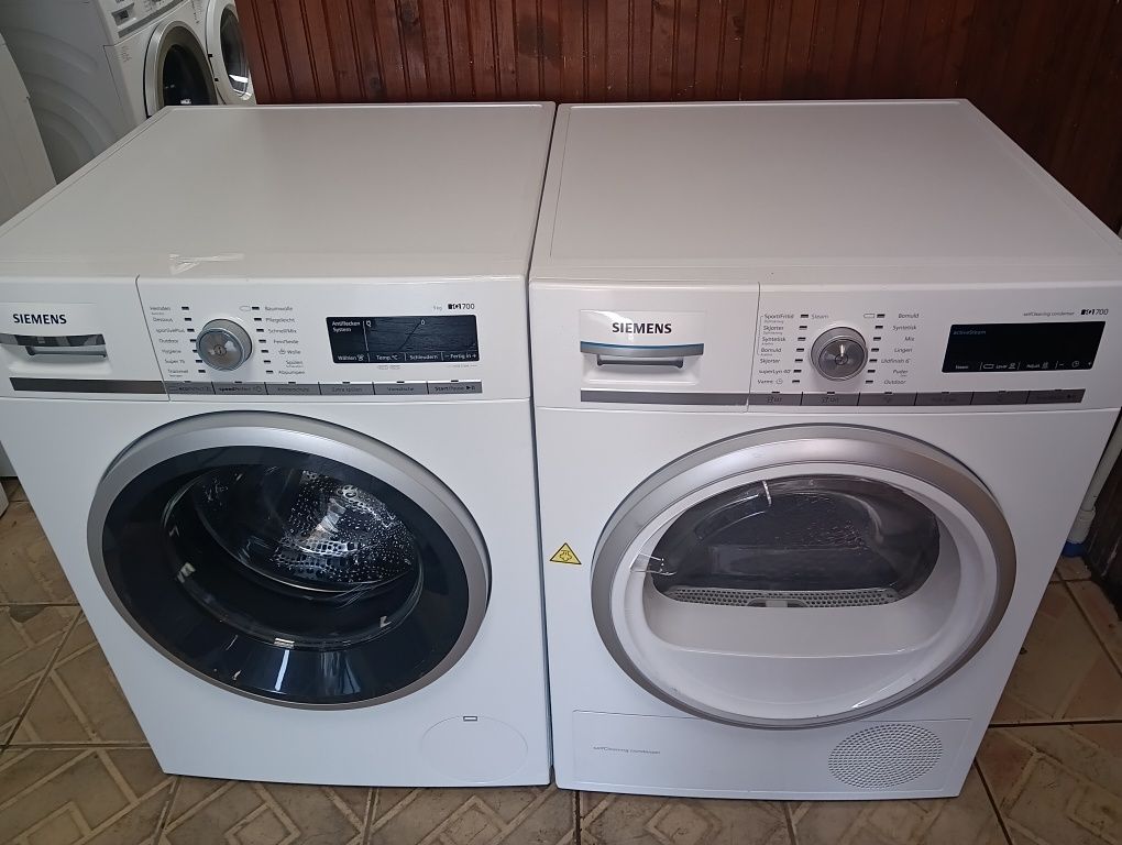 Комплект пералня и сушилня с термопомпа Сименс Siemens IQ 700 A+++ 9кг