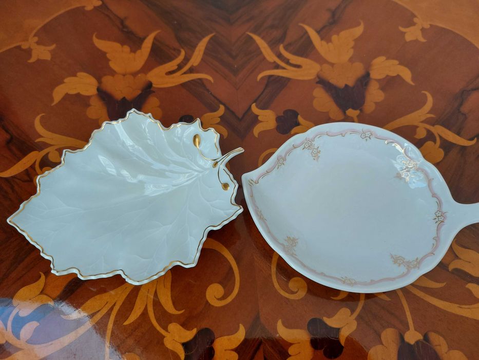 Doua suporturi lumanare, inele, portelan Hoechst & Kaiser Louvre