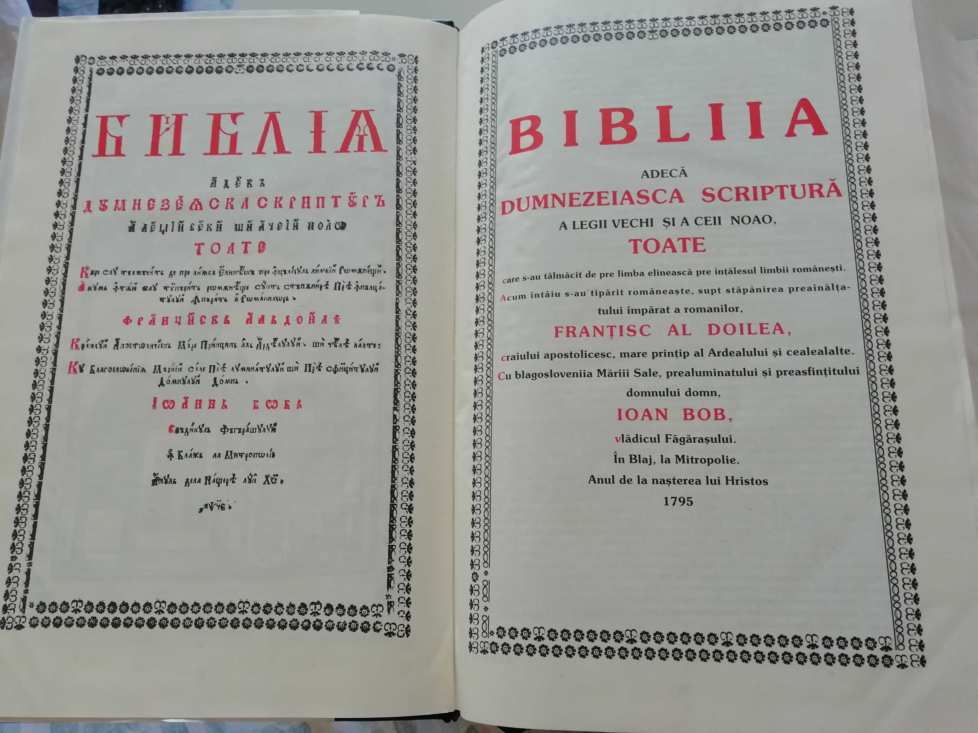 Biblia de la Blaj, 1795