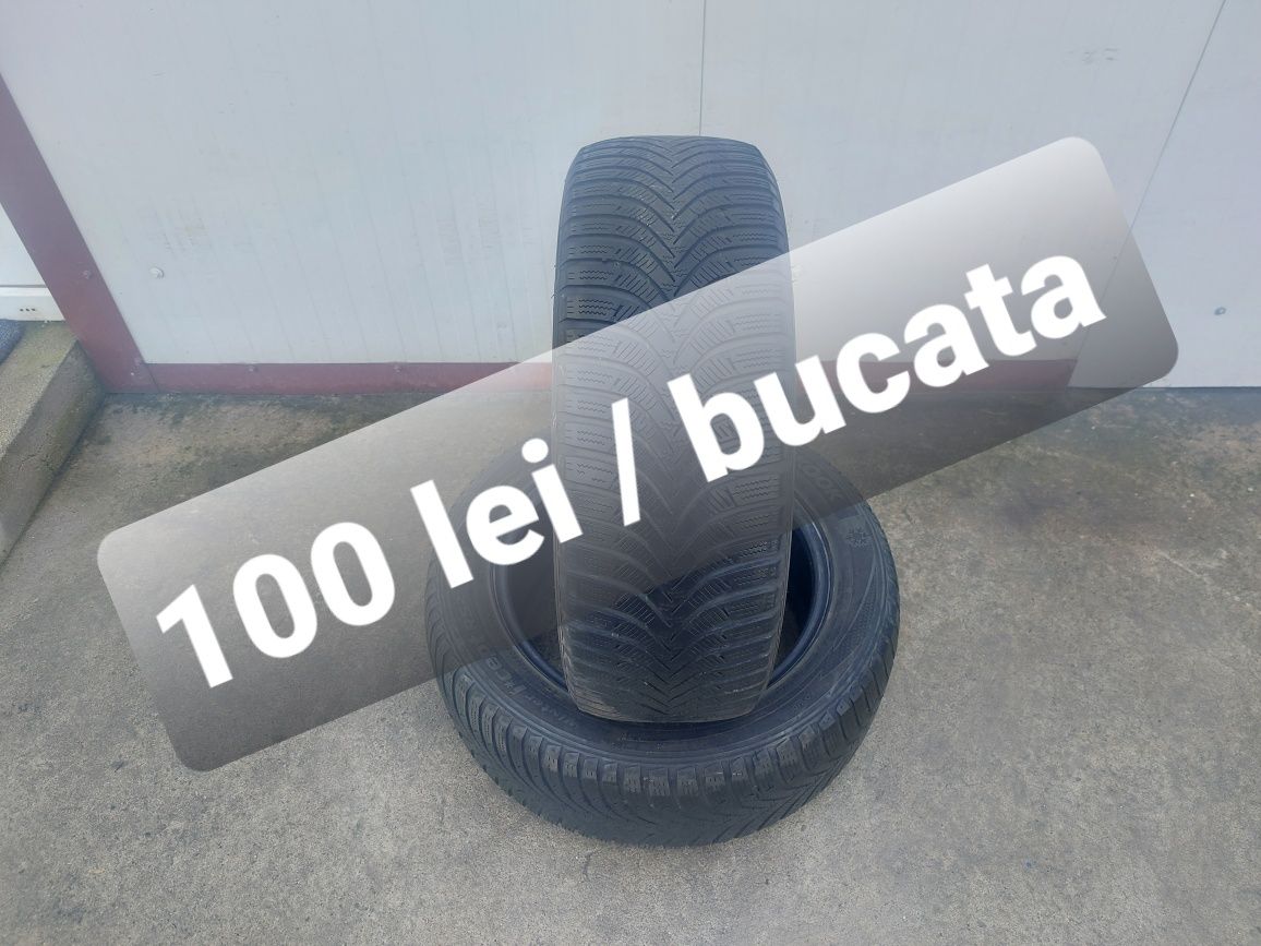 100 lei bucata! Doua anvelope M+S/IARNA 205 55 16 Hankook