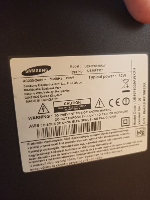 Samsung UE40F6320AW Смарт телевизор