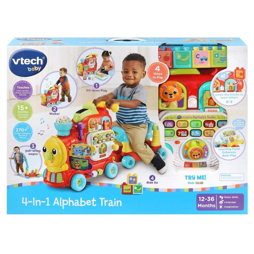 Детска играчка 4 в 1 Vtech - Интерактивен влак (английски език)