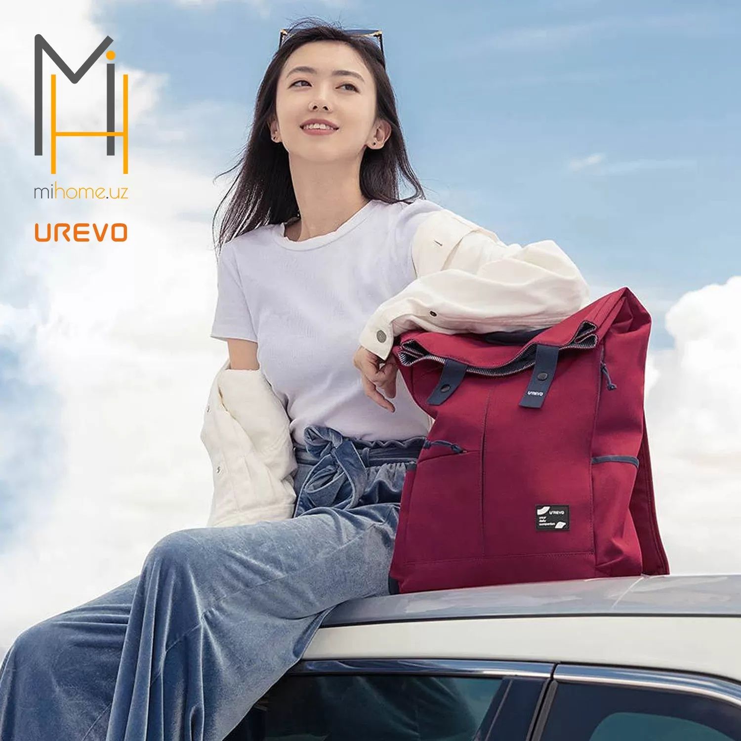 Рюкзак Xiaomi Urevo backpack Yellow/Red
