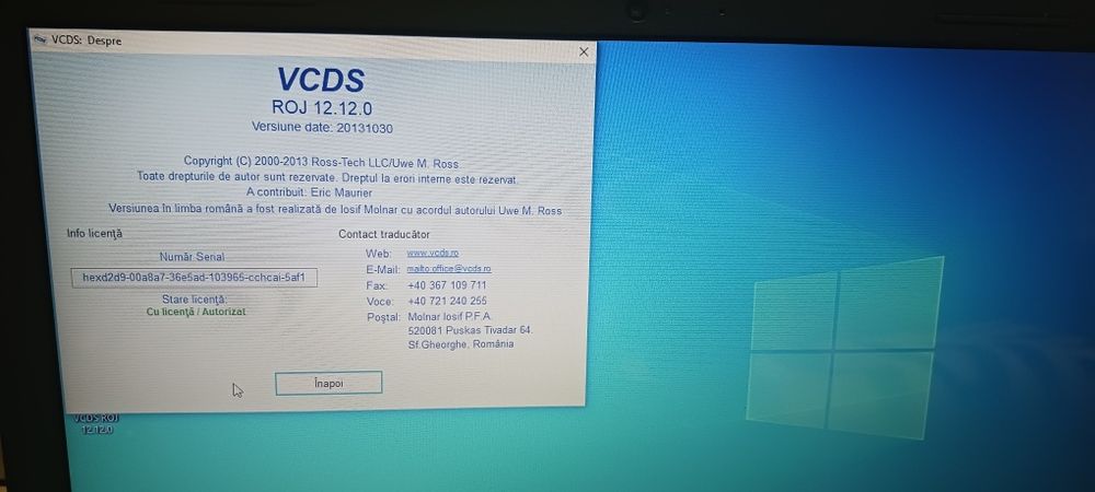 Kit tester auto vcds 2014 și Laptop Dell inspiron 14
