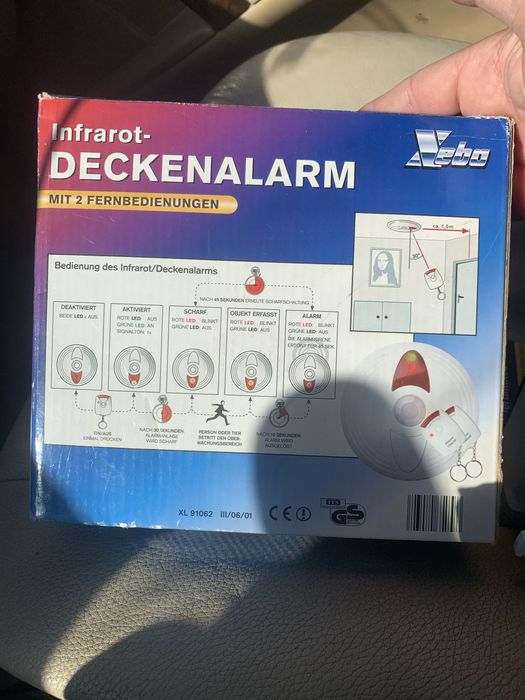 Alarma cu pir activare telecomanda