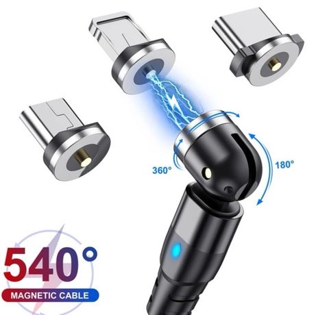 Cablu Magnetic USB iluminat, încarcare + date