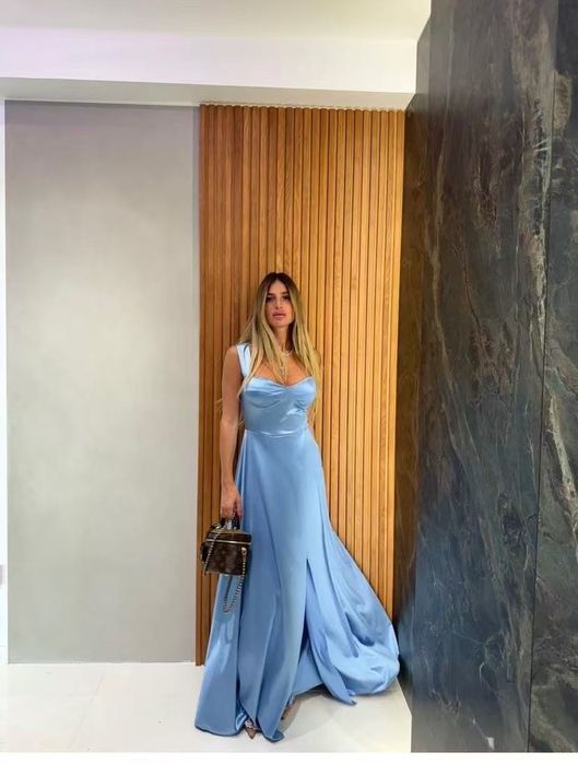 Официална рокля сатен С М Л