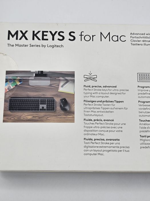 Tastatura Wireless pentru Mac LOGITECH MX KEYS S, Layout germany
